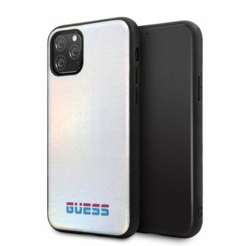 Guess GUHCN58BLD iPhone 11 Pro srebrny |silver hard case Iridescent