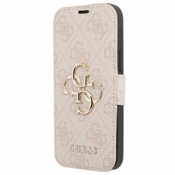 Guess GUBKP13X4GMGPI iPhone 13 Pro Max 6,7" różowy|pink book 4G Big Metal Logo