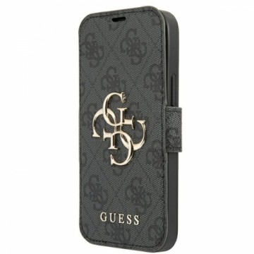 Guess GUBKP13X4GMGGR iPhone 13 Pro Max 6,7" szary|grey book 4G Big Metal Logo