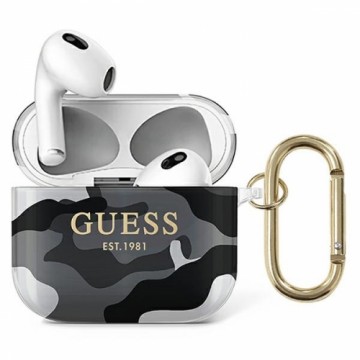 Guess GUA3UCAMG AirPods 3 cover czarny|black Camo Collection