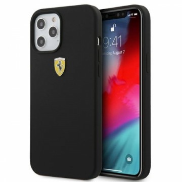 Ferrari FESSIHCP12LBK iPhone 12 Pro Max 6,7" czarny|black hardcase On Track Silicone