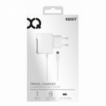 Xqisit Ład. sieciowa USB-C 2.4A 2.0 biała|white 29287