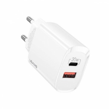 USAMS Ład. siec. 1xUSB-C+1xUSB T35 20W (only head) PD3.0 +QC3.0 Fast Charging biały|white CC121TC01 (US-CC121)