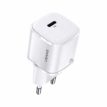 USAMS Ład. siec. 1xUSB-C T36 mini 20W (only head) PD3.0 Fast Charging biały|white CC124TC02 (US-CC124)