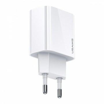 USAMS Ład. siec. 1xUSB-C T34 20W 5V-3A (only head) PD3.0 Fast Charging biały|white CC118TC01 (US-CC118)