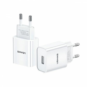 USAMS Network Charging. 1xUSB T18 2.1A (head only) white|white Fast Charging CC075TC01