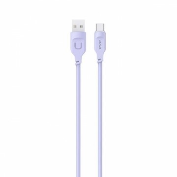 USAMS Kabel USB-C PD Fast Charging 1,2m 6A Lithe Series purpurowy|purple SJ568USB03 (US-SJ568)