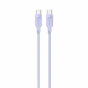 USAMS Kabel USB-C na USB-C PD Fast Charging 1,2m 100W Lithe Series purpurowy|purple SJ567USB03 (US-SJ567)