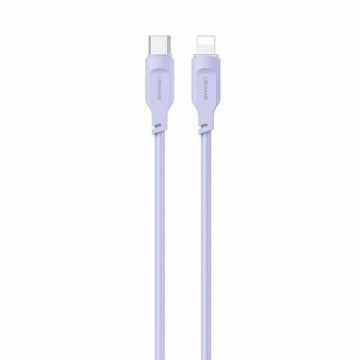 USAMS Kabel USB-C na Lightning PD Fast Charging 1,2m 20W Lithe Series purpurowy|purple SJ566USB03 (US-SJ566)