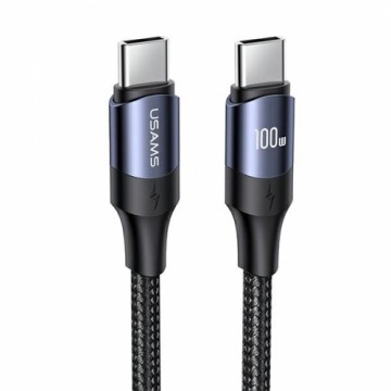 USAMS Kabel U71 USB-C na USB-C 1,2m 100W PD Fast Charge czarny|black SJ524USB01 (US-SJ524)