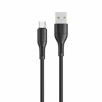 USAMS Kabel U68 microUSB 2A Fast Charge 1m czarny|black SJ502USB01 (US-SJ502)