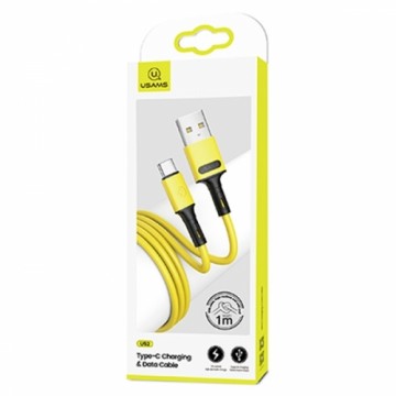 USAMS U52 USB-C kabelis 1m dzeltens