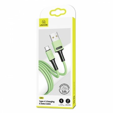 USAMS Kabel U52 USB-C 2A Fast Charge 1m zielony|green SJ436USB02 (US-SJ436)