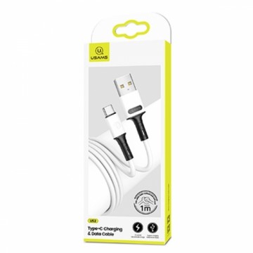 USAMS Kabel U52 USB-C 2A Fast Charge 1m biały|white SJ436USB01 (US-SJ436)