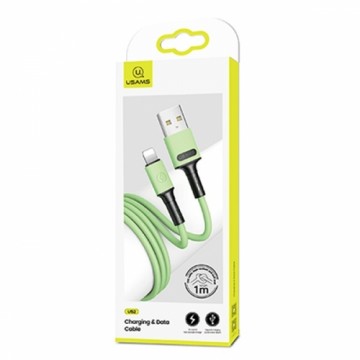 USAMS Kabel U52 lightning 2A Fast Charge 1m zielony|green SJ434USB02 (US-SJ434)