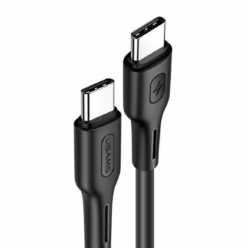 USAMS Kabel U43 USB-C na USB-C 100W PD Fast Charge 5A 1.2m czarny|black SJ459USB01 (US-SJ459)