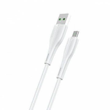 USAMS Kabel U38 microUSB 4A Fast Charge for OPPO 1m biały|white SJ375USB02 (US-SJ375)