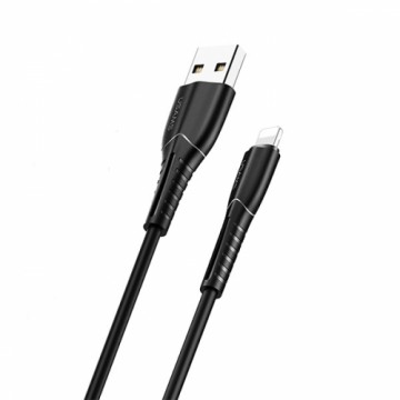 USAMS Kabel U35 lightning 2A Fast Charge 1m czarny|black SJ364USB01 (US-SJ364)