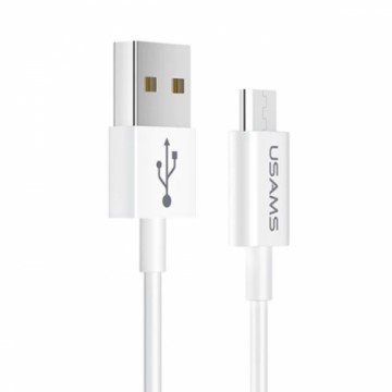 USAMS Kabel U23 microUSB 2A Fast Charge 1m biały|white SJ284USB01 (US-SJ284)