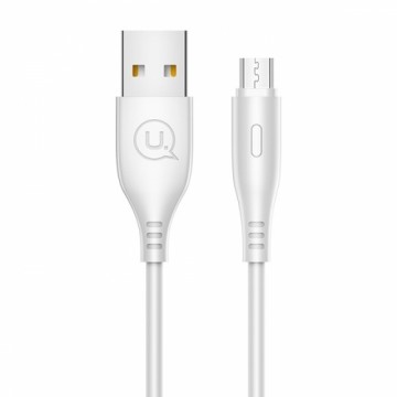 USAMS Kabel U18 microUSB 2A Fast Charge 1m biały|white SJ268USB02 (US-SJ268)