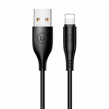 USAMS Kabel U18 lightning 2A Fast Charge 1m czarny|black SJ266USB01 (US-SJ266)