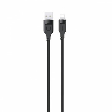 USAMS Kabel lightning Fast Charging 2,4A Lithe Series 1,2m czarny|black SJ565USB01(US-SJ565)