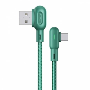 USAMS Kabel kątowy U57 USB-C 1,2m 2A zielony|green SJ457USB02 (US-SJ457)