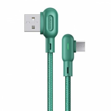 USAMS Kabel kątowy U57 MicroUSB 1,2m 2A zielony|green SJ458USB02 (US-SJ458)