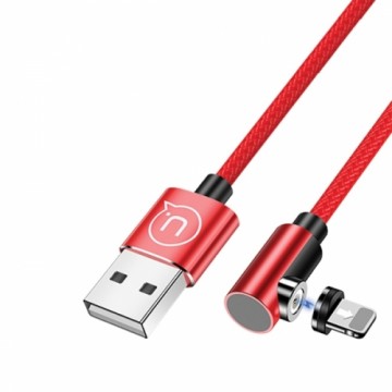 USAMS Kabel kątowy magnetyczny U54 1m lightning czerwony|red SJ444USB02 (US-SJ444)