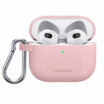 USAMS Etui ochronne do AirPods 3 silicon różowy|pink BH741AP03 (US-BH741)