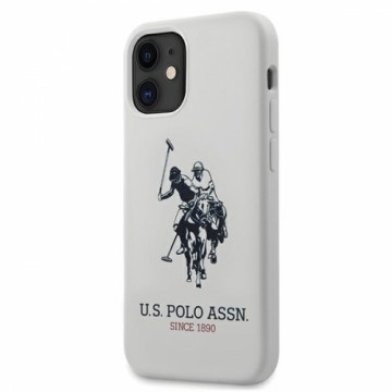 US Polo USHCP12SSLHRWH iPhone 12 mini 5,4" biały|white Silicone Collection