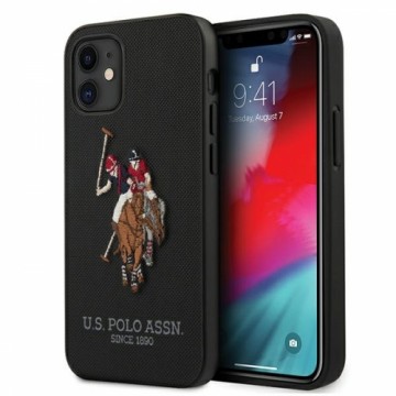 U.s. Polo Assn. US Polo USHCP12SPUGFLBK iPhone 12 mini 5,4" czarny|black Polo Embroidery Collection