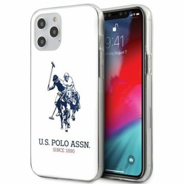 U.s. Polo Assn. US Polo USHCP12MTPUHRWH iPhone 12|12 Pro 6,1" biały|white Shiny Big Logo