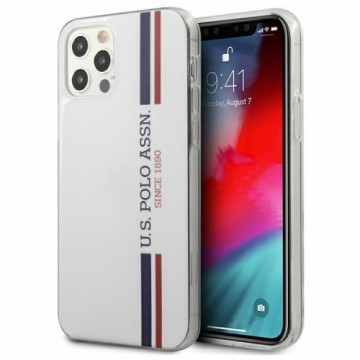 US Polo USHCP12MPCUSSWH iPhone 12|12 Pro 6,1" biały|white Tricolor Collection