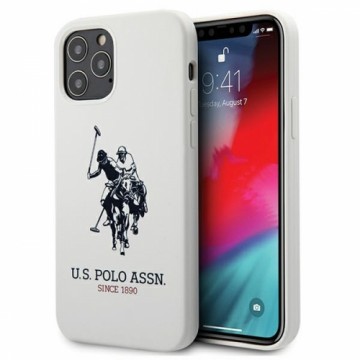 US Polo USHCP12LSLHRWH iPhone 12 Pro Max 6,7" biały|white Silicone Collection