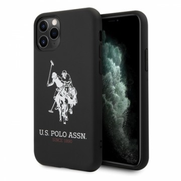 US Polo USHCN65SLHRBK iPhone 11 Pro Max czarny|black Silicone Collection