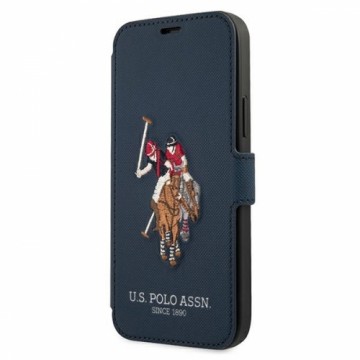 US Polo USFLBKP12LPUGFLNV iPhone 12 Pro Max 6,7" granatowy|navy book Polo Embroidery Collection