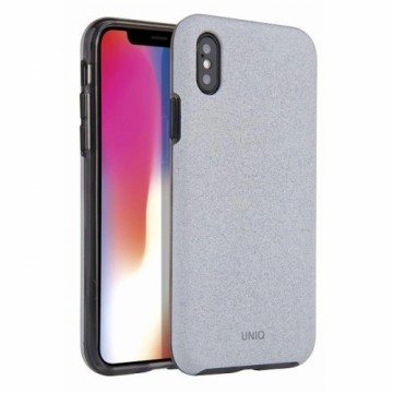 UNIQ etui Lithos iPhone Xs Max jasno -szary| light grey