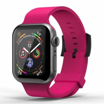 SuperDry Watchband Apple Watch 42|44|45 |49 mm Series 4|5|6|7|8|SE|SE2|Ultra Silicone różowy|pink 41680