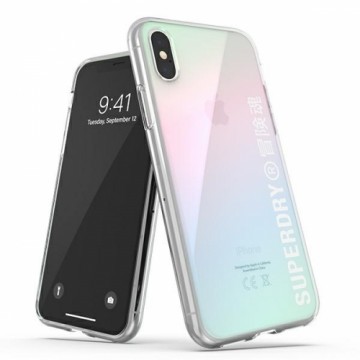 SuperDry Snap iPhone X|Xs Clear Case Gra dient 41584