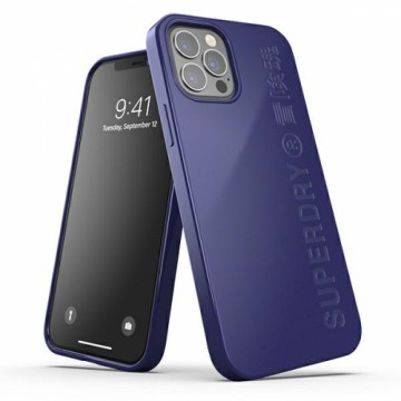 SuperDry Snap iPhone 12|12 Pro Compostab le granatowy|navy 42627