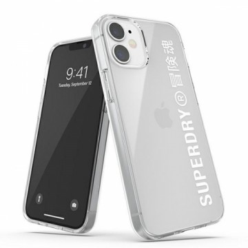 SuperDry Snap iPhone 12 mini Clear Case biały|white 42593