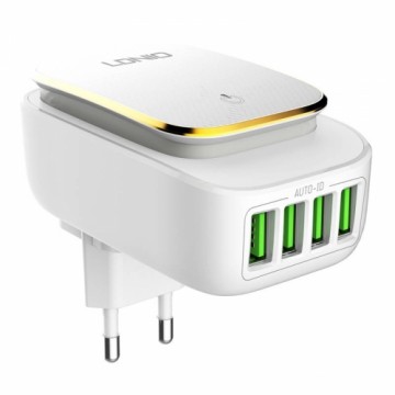 Wall charger LDNIO A4405 4USB, LED lamp + Lightning Cable