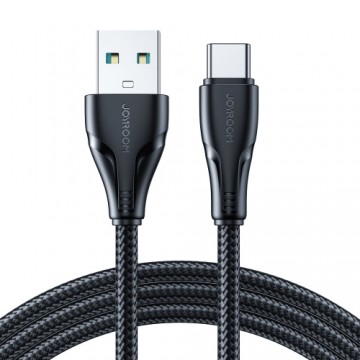 Joyroom USB - USB C 3A kabelis Surpass Series ātrai uzlādei un datu pārsūtīšanai 3 m melns (S-UC027A11)