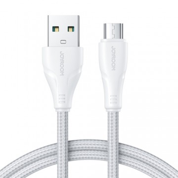 Joyroom USB cable - micro USB 2.4A Surpass Series for fast charging and data transfer 2 m white (S-UM018A11)