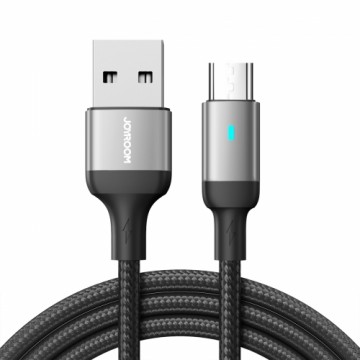 Joyroom USB cable - micro USB 2.4A for fast charging and data transfer 1.2 m black (S-UM018A10)