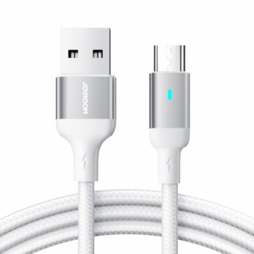 Joyroom USB cable - micro USB 2.4A for fast charging and data transfer 1.2 m white (S-UM018A10)