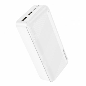 Borofone Power Bank 30000mAh BJ27B Pindar - 2xUSB - balts