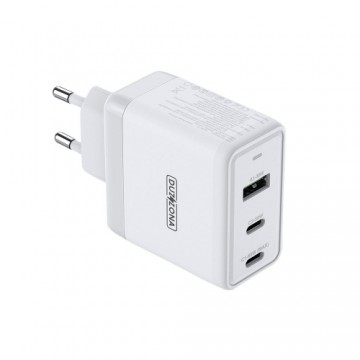 Dux Ducis Duzzona wall charger T1 GaN - USB + 2xType C - PD 65W white