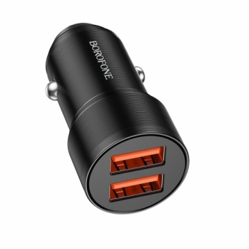 Borofone Car charger BZ19 Wisdom - 2xUSB - 12W black